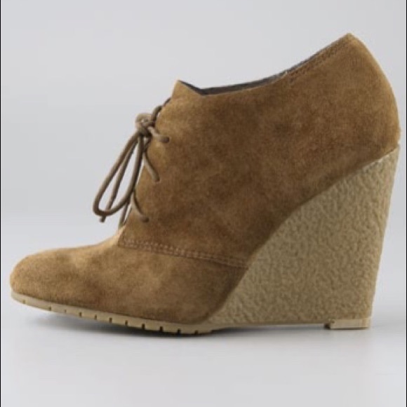 Sam Edelman Suede Wedge Booties - Picture 2 of 6